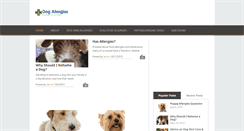 Desktop Screenshot of dogallergies.org.uk