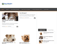 Tablet Screenshot of dogallergies.org.uk